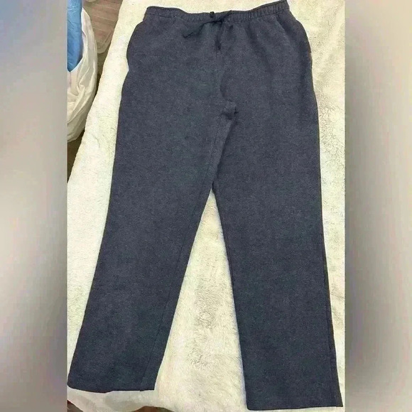 Eddie Bauer Mens Pants Large Blue Sleepwear Lounge Pockets Drawstring - Picture 1 of 6